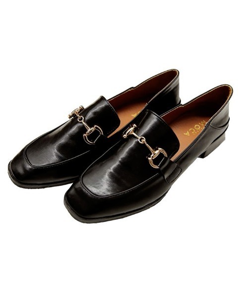 select MOCA（セレクトモカ）の「柔らかく履きやすいフェイクレザーゴールドビット付きローファー（ローファー・レディース・キャメル/ブラック/ブラウン・37inch/38inch/39inch）」の14枚目の写真