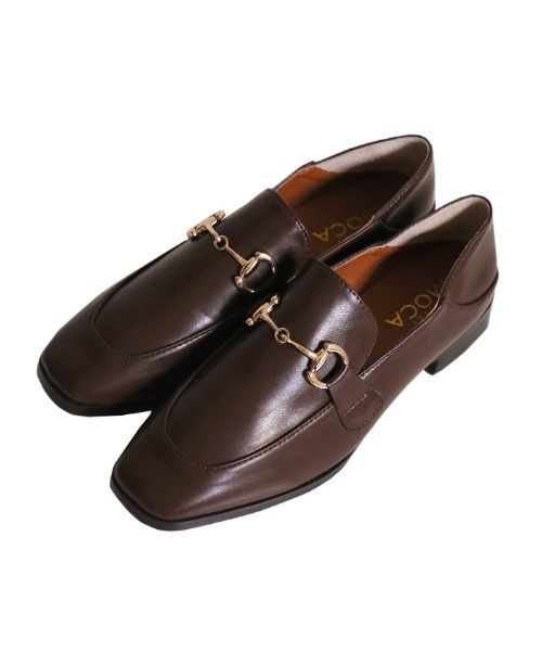 select MOCA（セレクトモカ）の「柔らかく履きやすいフェイクレザーゴールドビット付きローファー（ローファー・レディース・キャメル/ブラック/ブラウン・37inch/38inch/39inch）」の15枚目の写真