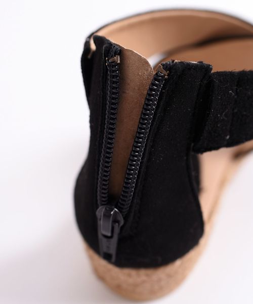 美品✨SHIPS FLAMENQUITASクロスサンダル24.5〜25.0㎝ SHIPS - シップス FLAMENQUITASスエードクロスローヒール