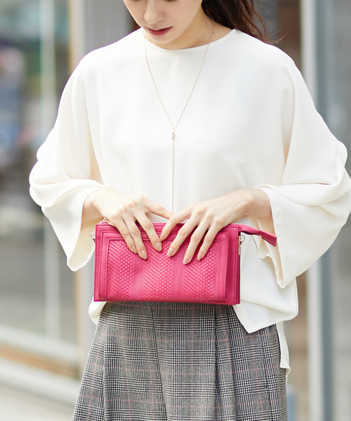 RIVE DROITE（リヴドロワ）の「MINIショルダーBAG（ショルダーバッグ・レディース・ダークグリーン/ピンク・FREE）」の7枚目の写真