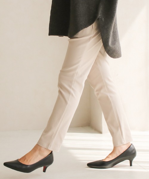 Social GIRL（ソーシャルガール）の「2タック ストレッチ テーパードパンツ イージーパンツ（その他パンツ・レディース・カーキ/ネイビー/ベージュ/ブラック/マスタード/テラコッタ/ボルドー/レッド系その他/ベージュ系その他/ウィート/ダークカーキ/ブルー系その他/ホワイト/グレイッシュベージュ・LL/3L/L/XS/M/S/4L）」の7枚目の写真