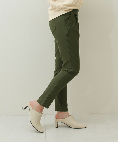 Social GIRL（ソーシャルガール）の「2タック ストレッチ テーパードパンツ イージーパンツ（その他パンツ・レディース・カーキ/ネイビー/ベージュ/ブラック/マスタード/テラコッタ/ボルドー/レッド系その他/ベージュ系その他/ウィート/ダークカーキ/ブルー系その他/ホワイト/グレイッシュベージュ・LL/3L/L/XS/M/S/4L）」の16枚目の写真