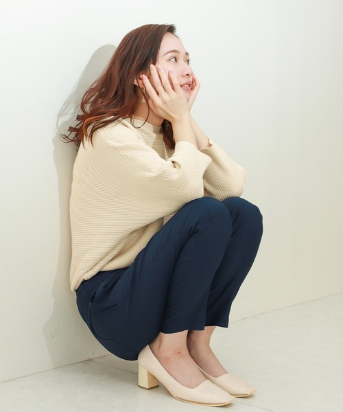 Social GIRL（ソーシャルガール）の「2タック ストレッチ テーパードパンツ イージーパンツ（その他パンツ・レディース・カーキ/ネイビー/ベージュ/ブラック/マスタード/テラコッタ/ボルドー/レッド系その他/ベージュ系その他/ウィート/ダークカーキ/ブルー系その他/ホワイト/グレイッシュベージュ・LL/3L/L/XS/M/S/4L）」の19枚目の写真