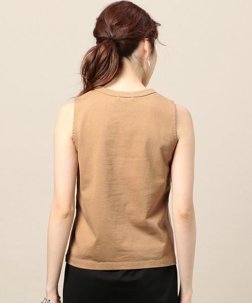 BEAUTY&YOUTH UNITED ARROWS（ビューティーアンドユースユナイテッドアローズ）の「BY∴ コットンノースリーブトップス о（Tシャツ/カットソー・レディース・ベージュ/ケリー/ブラック/ホワイト・FREE）」の15枚目の写真