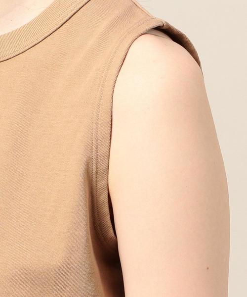 BEAUTY&YOUTH UNITED ARROWS（ビューティーアンドユースユナイテッドアローズ）の「BY∴ コットンノースリーブトップス о（Tシャツ/カットソー・レディース・ベージュ/ケリー/ブラック/ホワイト・FREE）」の10枚目の写真