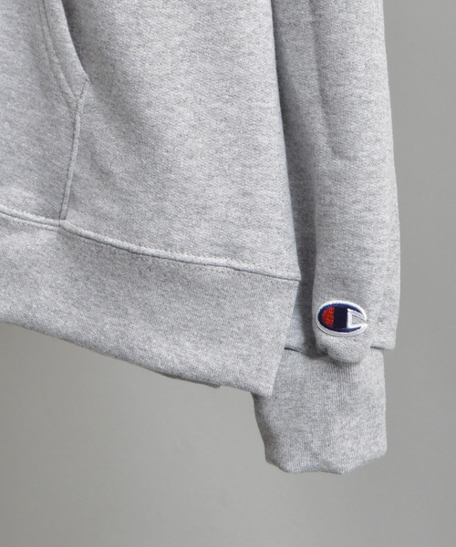 Champion(チャンピオン)の「【Champion】チャンピオン ビッグシルエット ライト裏起毛 ジップパーカー(パーカー・メンズ・ブラック/ネイビー/グレー・XX-LARGE/XXX-LARGE/X-LARGE)」の6枚目の写真