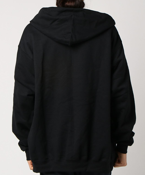 Champion(チャンピオン)の「【Champion】チャンピオン ビッグシルエット ライト裏起毛 ジップパーカー(パーカー・メンズ・ブラック/ネイビー/グレー・XX-LARGE/XXX-LARGE/X-LARGE)」の13枚目の写真