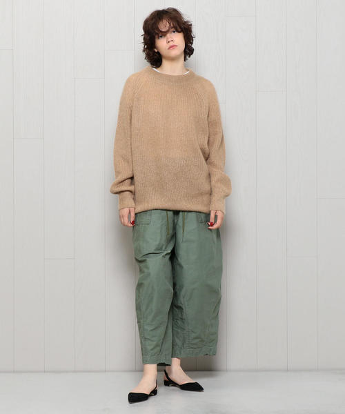 H BEAUTY＆YOUTH エイチ ビューティーアンドユース MOHAIR CREW NECK KNIT モヘヤクルーネックニット 1613-105-3052 Free IVORY セーター H BEAUTY&YOUTH UNITED ARROWS（エイチビューティーアンドユース