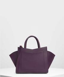 CHARLES & KEITH | ジオメトリック ストラクチャーシティバッグ / Geometric Structured City Bag(トートバッグ)