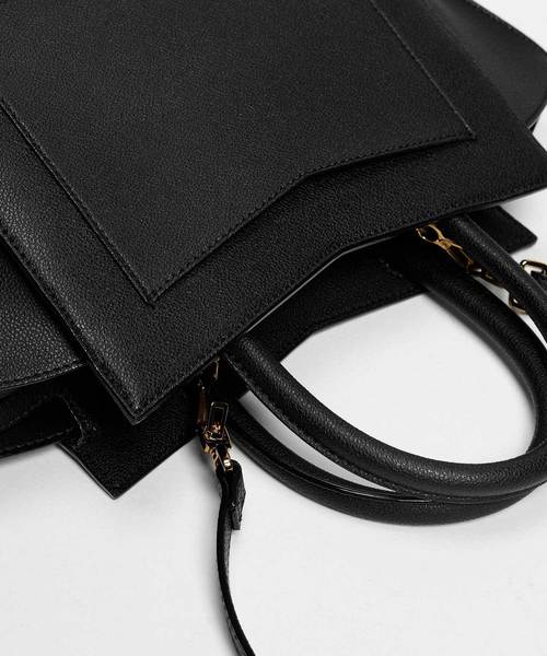 CHARLES & KEITH(チャールズ & キース)の「ジオメトリック ストラクチャーシティバッグ / Geometric Structured City Bag(トートバッグ・レディース・ブラック/パープル/セージグリーン・L)」の8枚目の写真