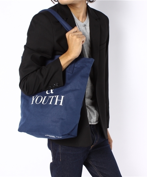 BEAUTY&YOUTH UNITED ARROWS（ビューティーアンドユースユナイテッドアローズ）の「BY スーベニア トートバッグ M◆（トートバッグ・メンズ・ホワイト/ネイビー/ブラック・フリー）」の4枚目の写真