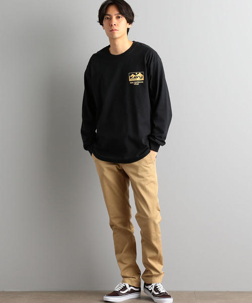 KAVU（カブー）の「別注 ［カブー］SC KAVU GLR TRUE LOGO 長袖 カットソー / プリントT（Tシャツ/カットソー・メンズ・ブラック・M/L）」の5枚目の写真