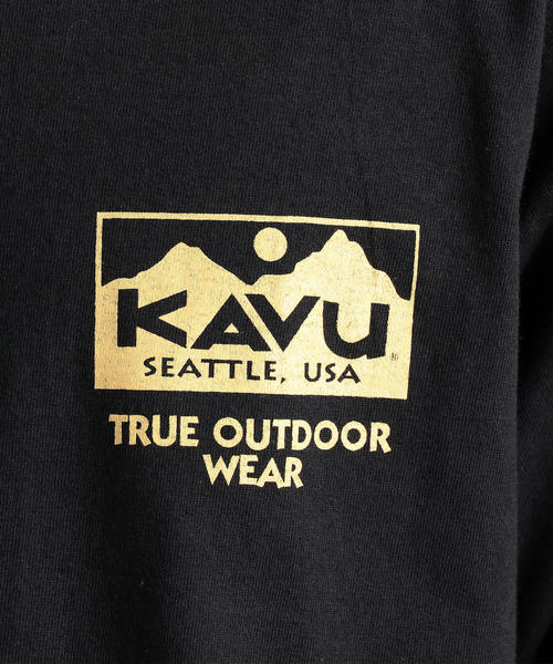 KAVU（カブー）の「別注 ［カブー］SC KAVU GLR TRUE LOGO 長袖 カットソー / プリントT（Tシャツ/カットソー・メンズ・ブラック・M/L）」の9枚目の写真