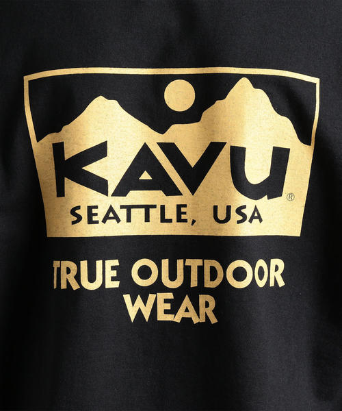 KAVU（カブー）の「別注 ［カブー］SC KAVU GLR TRUE LOGO 長袖 カットソー / プリントT（Tシャツ/カットソー・メンズ・ブラック・M/L）」の10枚目の写真