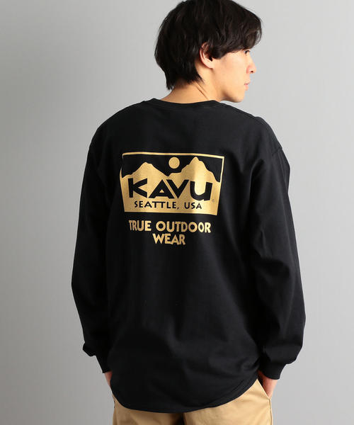 KAVU（カブー）の「別注 ［カブー］SC KAVU GLR TRUE LOGO 長袖 カットソー / プリントT（Tシャツ/カットソー・メンズ・ブラック・M/L）」の11枚目の写真