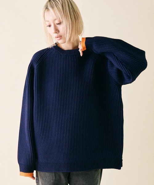 レアセル（rehacer）/rehacer : Flix Ridge Crew KnitFlix Ridge Crew Knit rehacer : Flix Ridge Crew Knit（ニット/セーター）｜rehacer