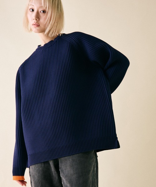 rehacer : Flix Ridge Crew Knit（ニット/セーター）｜rehacer