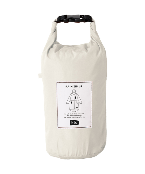 KiU（キウ）の「キウレインジップアップ（レインコート/ポンチョ・メンズ・ブラック/ネイビー/オフホワイト/ピンク/カーキ/パープル/ベージュ/ライトグレー・FREE）」の17枚目の写真