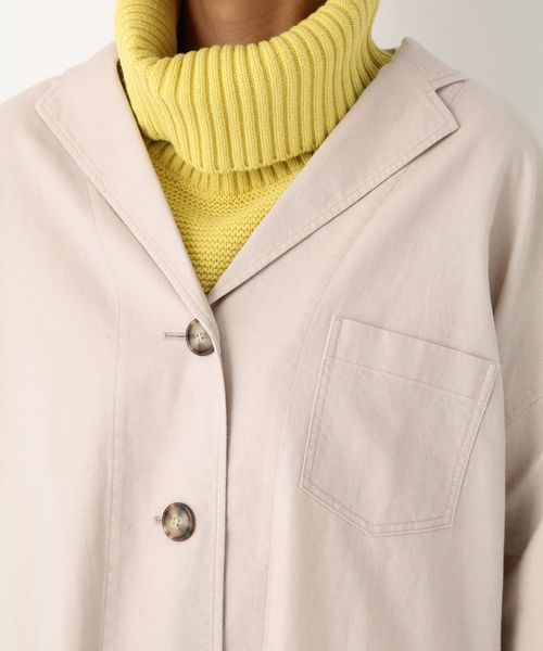 GLOBAL WORK(グローバルワーク)の「リネンショップコート/819662(その他アウター・レディース・ライトベージュ/カーキ・MEDIUM/LARGE)」の15枚目の写真