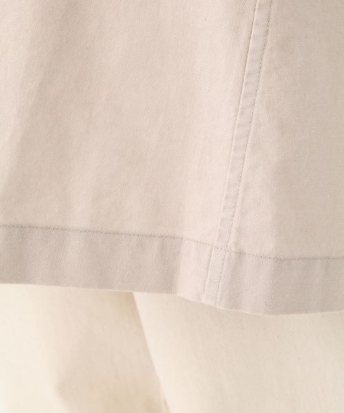 GLOBAL WORK(グローバルワーク)の「リネンショップコート/819662(その他アウター・レディース・ライトベージュ/カーキ・MEDIUM/LARGE)」の10枚目の写真