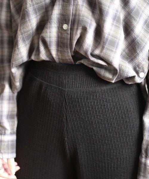 Auntie Rosa（アンティローザ）の「【Auntie Rosa】ロングワイドリブパンツ（その他パンツ・レディース・ナチュラル/モカ/ブラック・FREE）」の21枚目の写真