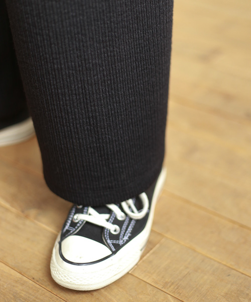 Auntie Rosa（アンティローザ）の「【Auntie Rosa】ロングワイドリブパンツ（その他パンツ・レディース・ナチュラル/モカ/ブラック・FREE）」の19枚目の写真