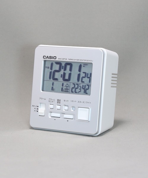 CASIO　電波デジタル置時計　目覚まし時計　シルバー　DQD-851J-8JF カシオ CASIO 目覚まし時計 DQD-851J-8JF シルバー (時計) 価格