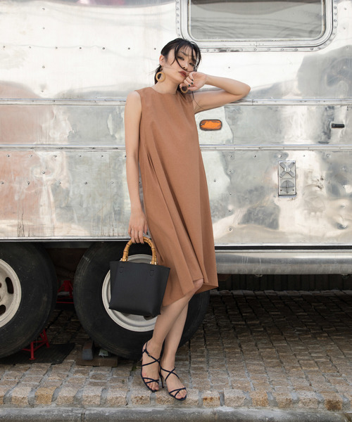 A/C DESIGN BY ALPHA CUBIC(エーシーデザインバイアルファキュービック)の「◇カタログ掲載◇麻混イレヘムワンピース(ワンピース・レディース・モカ/ネイビー/グリーン・11号/9号)」の17枚目の写真