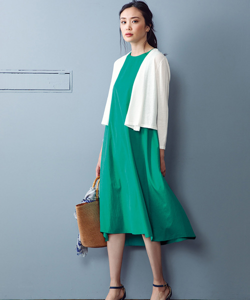 A/C DESIGN BY ALPHA CUBIC(エーシーデザインバイアルファキュービック)の「◇カタログ掲載◇麻混イレヘムワンピース(ワンピース・レディース・モカ/ネイビー/グリーン・11号/9号)」の21枚目の写真