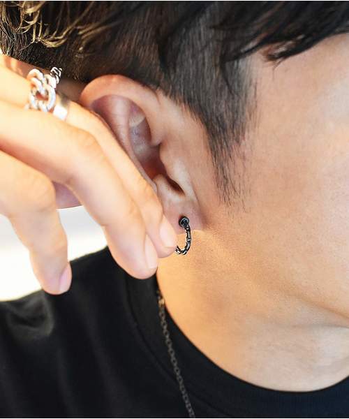LION HEART(ライオンハート)の「LH for Gift “Rebuild” tetherピアス/Yuya Nara(ピアス(片耳用)・メンズ・ブラック/シルバー・ONE SIZE)」の16枚目の写真