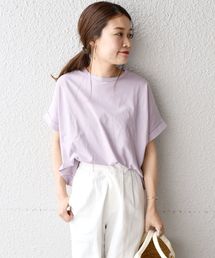 liflattie ships:コットンダブルカフTEE◇