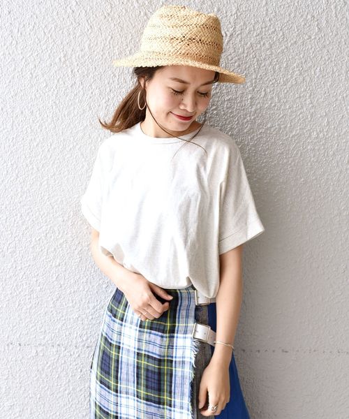 liflattie ships（リフラティ シップス）の「liflattie ships:コットンダブルカフTEE◇（Tシャツ/カットソー・レディース・ブラック/ベージュ/ラベンダー/ナチュラル・ONE SIZE）」の3枚目の写真