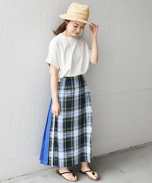 liflattie ships（リフラティ シップス）の「liflattie ships:コットンダブルカフTEE◇（Tシャツ/カットソー・レディース・ブラック/ベージュ/ラベンダー/ナチュラル・ONE SIZE）」の7枚目の写真