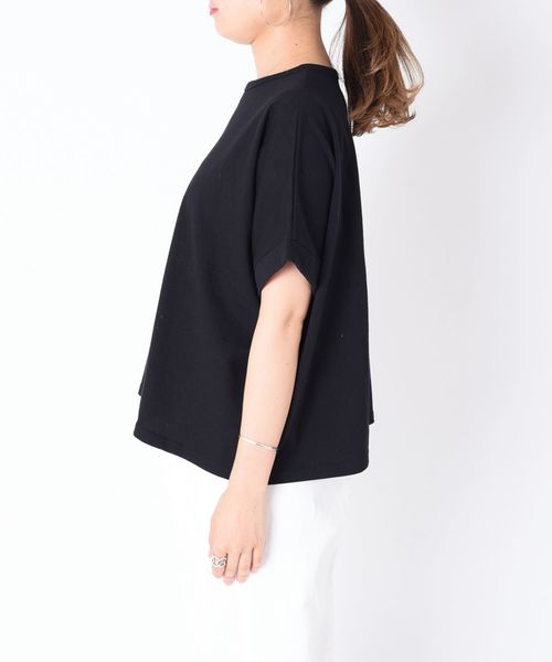 liflattie ships（リフラティ シップス）の「liflattie ships:コットンダブルカフTEE◇（Tシャツ/カットソー・レディース・ブラック/ベージュ/ラベンダー/ナチュラル・ONE SIZE）」の22枚目の写真