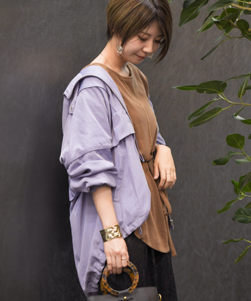 mysty woman(ミスティウーマン)の「ミドルマウンテンパーカー 846270(マウンテンパーカー)」|ブルーパープル