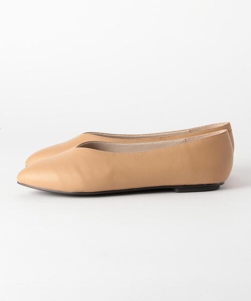 green label relaxing（グリーンレーベルリラクシング）の「◆CFC ラウンドVカット フラットシューズ(1cmヒール)（その他シューズ・レディース・ゴールド/ベージュ/ブラック・24.5cm/22cm/25cm/22.5cm/23cm/23.5cm/24cm）」の9枚目の写真