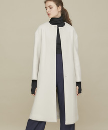 STUDIOUS | 【STUDIOUS】super110,sブレンドノーカラーコート(チェスターコート)