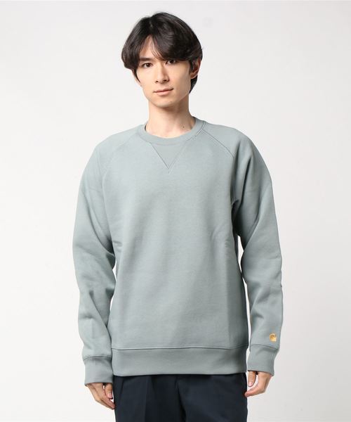 Carhartt WIP（カーハートダブリューアイピー）の「CHASE SWEATSHIRT（スウェット・メンズ・ダークグリーン/アイボリー/バーガンディー/ロイヤルブルー/グレイッシュブルー/ブラック/カーキ・SMALL/MEDIUM/LARGE/X-LARGE/XX-LARGE/X-SMALL）」の7枚目の写真