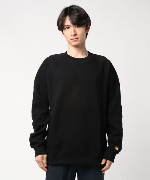 Carhartt WIP（カーハートダブリューアイピー）の「CHASE SWEATSHIRT（スウェット・メンズ・ダークグリーン/アイボリー/バーガンディー/ロイヤルブルー/グレイッシュブルー/ブラック/カーキ・SMALL/MEDIUM/LARGE/X-LARGE/XX-LARGE/X-SMALL）」の3枚目の写真