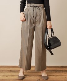 natural couture | 合皮ベルト付きワイドパンツ(その他パンツ)
