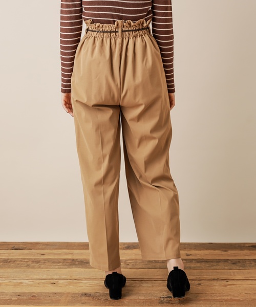 natural couture(ナチュラルクチュール)の「合皮ベルト付きワイドパンツ(その他パンツ・レディース・ネイビー/キャメル/チェック・FREE)」の15枚目の写真