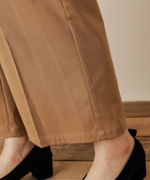 natural couture(ナチュラルクチュール)の「合皮ベルト付きワイドパンツ(その他パンツ・レディース・ネイビー/キャメル/チェック・FREE)」の18枚目の写真