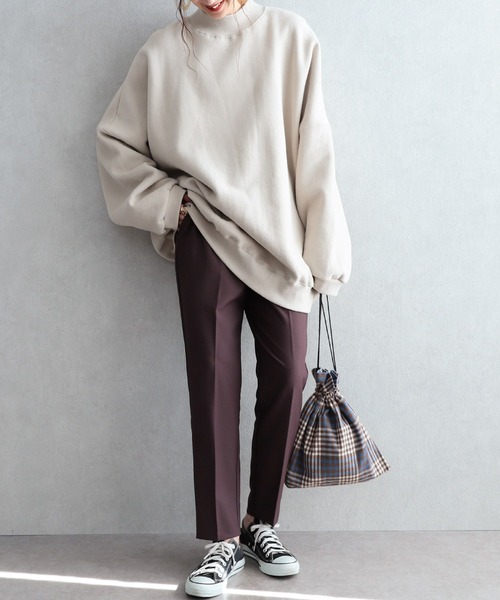 【低身長サイズアリ】美シルエットセンタープレステーパードパンツ