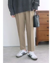 【高レビュー!リピ続出!】美シルエット センタープレステーパードパンツ