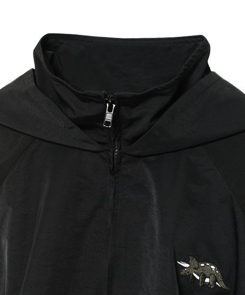 キャンディストリッパー　ナイロン　ジャンパー　ダイナソー　カーキ BOA MIXED BLOUSON | Candy Stripper（キャンディ ストリッパー