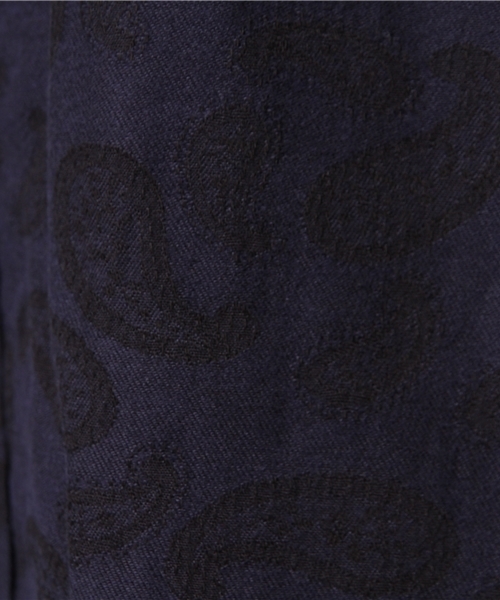 BEAMS BOY（ビームスボーイ）の「BEAMS BOY / ペイズリー スリットシャツワンピース（シャツワンピース・レディース・チャコールグレー/ネイビー・ONE SIZE）」の10枚目の写真