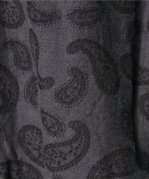 BEAMS BOY（ビームスボーイ）の「BEAMS BOY / ペイズリー スリットシャツワンピース（シャツワンピース・レディース・チャコールグレー/ネイビー・ONE SIZE）」の11枚目の写真