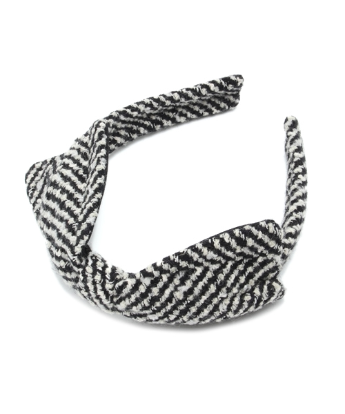 SHIPS for women（シップスフォーウィメン）の「★★JENNIFER OUELLETTE:ツイード リボン ヘアバンド●（ヘアバンド・レディース・オフホワイト/レッド/ネイビー・ONE SIZE）」の2枚目の写真