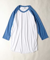 LOS ANGELES APPAREL | 【LA APPAREL】ラグラン袖 七分袖クルーネック リンガーＴシャツ(Tシャツ/カットソー)