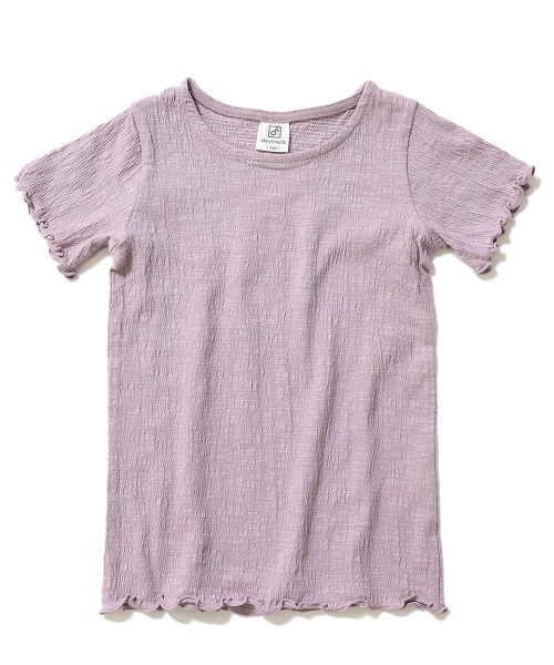 devirock（デビロック）の「クレープTシャツ（Tシャツ/カットソー・キッズ・ベージュ/パープル系その他/ホワイト/オレンジ系その他/ブラック・130cm/110cm/120cm/140cm/100cm/160cm/150cm）」の15枚目の写真